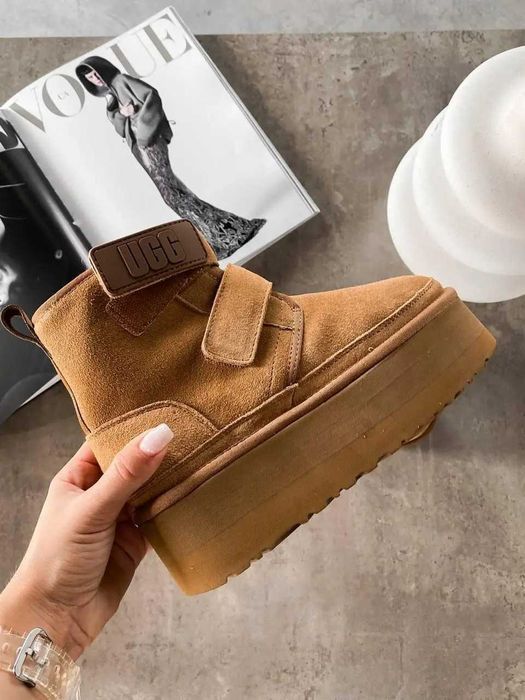Угги/Угг/Уггі/Уги/Угі/UGG Australia Neumel Platform Chestnut/Овчина