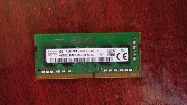Оперативна пам'ять Hynix SO-DIMM DDR4 4ГБ 2400 МГц, CL17, 1.2 В