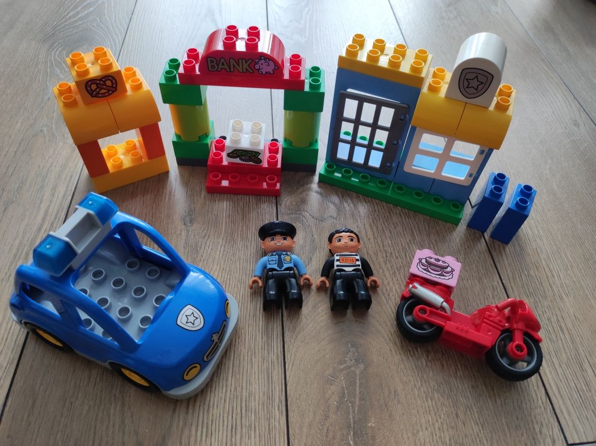LEGO Duplo policja złodziej motor komisariat 10532