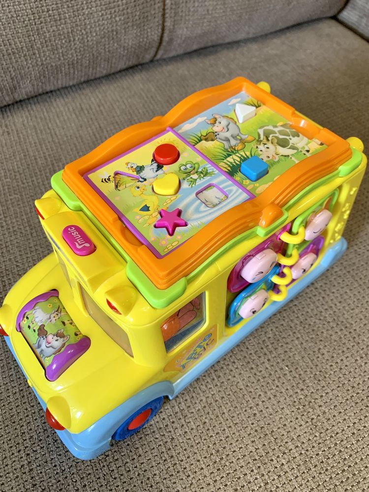 Музична розвивальна іграшка Hola Toys Шкільний автобус