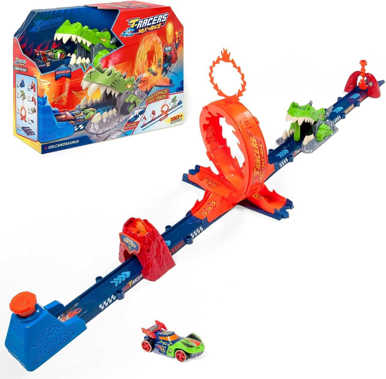 T-Racers - Mix&Race - tor samochodowy VOLCANOSAURUS LOOP