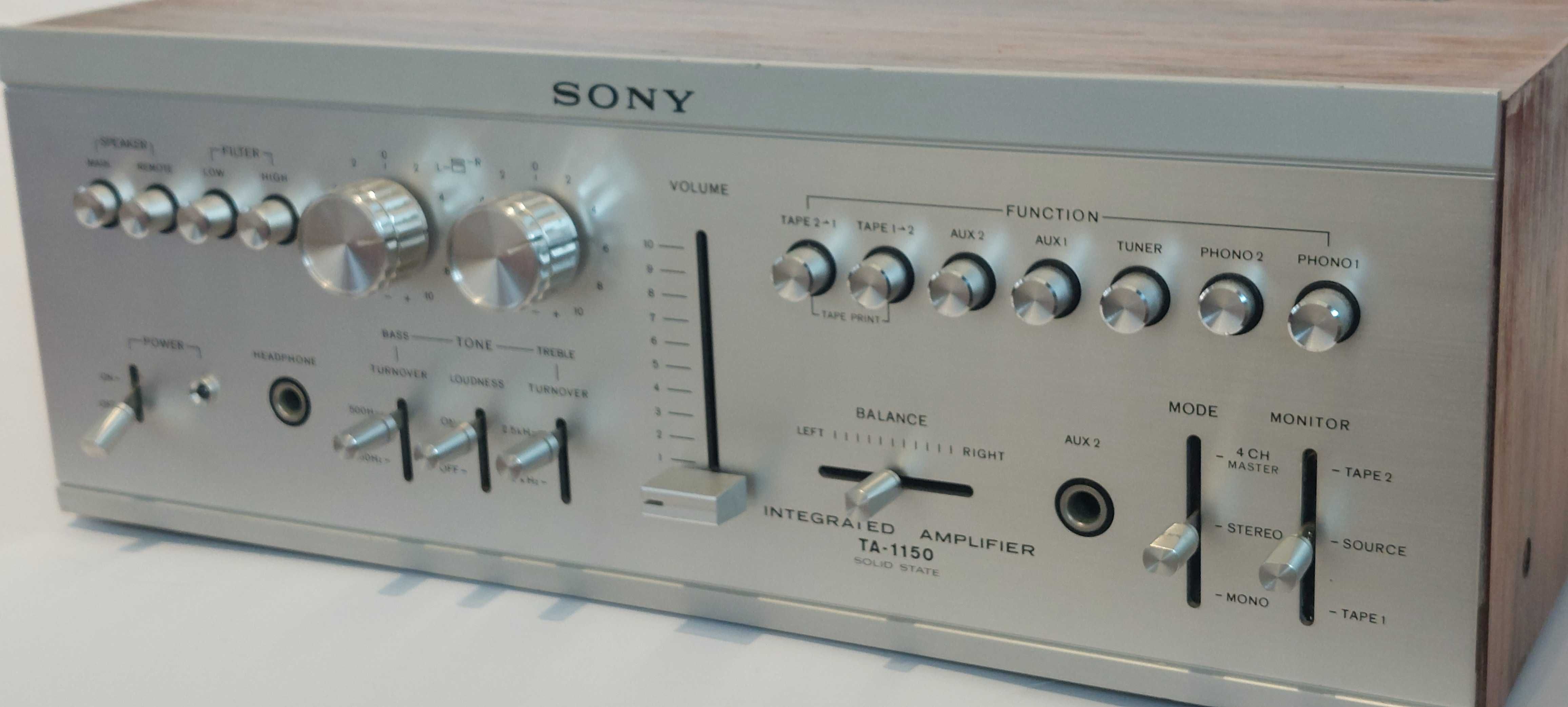 Wzmacniacz SONY TA1150 vintage fornir