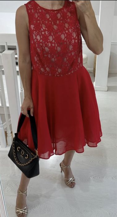 Czerwona sukienka XL/42