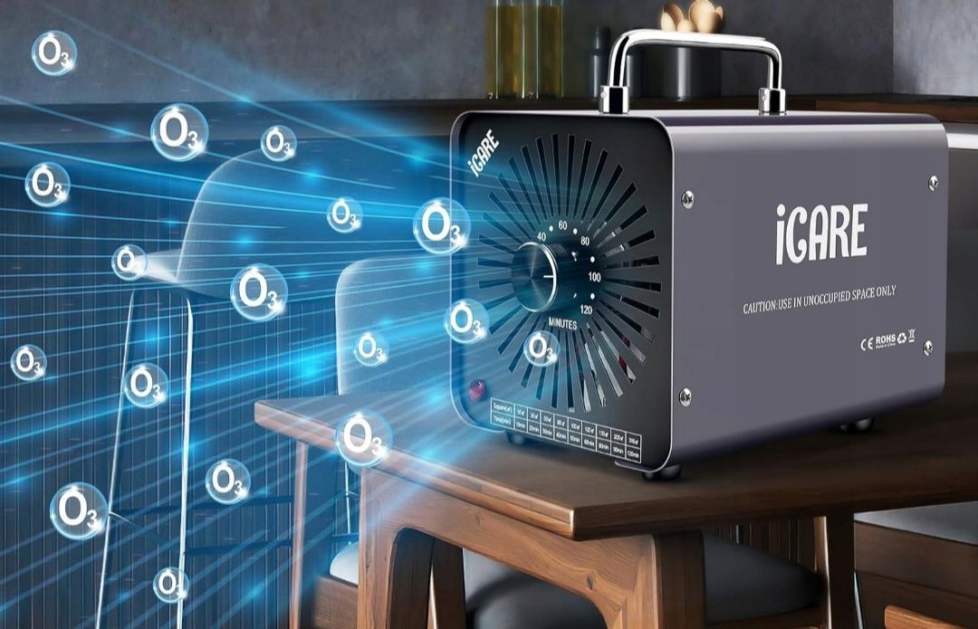 Generator ozonu ICARE 30000 Mg/h, 45W, 45 dB, 16,3 x 21,5 x 16 cm, sza