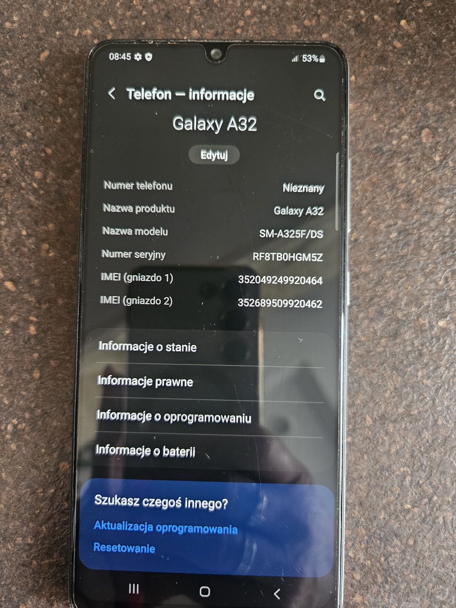 Biały Samsung Galaxy A32  4G  128GB dual sim 6,4"