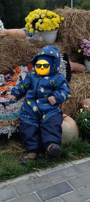 Демісезонний комбінезон дитячий на хлопчика, 80-86 см