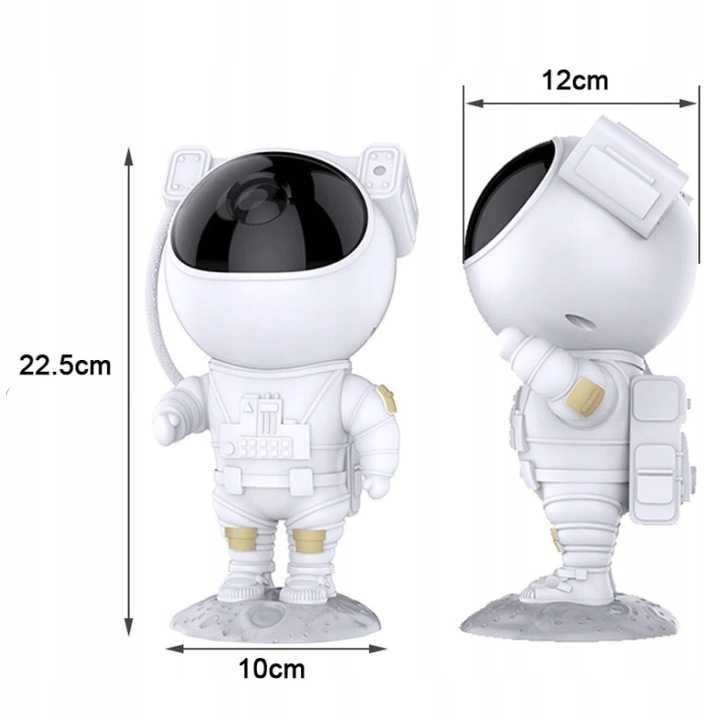 Lampka Nocna LED Laser 3D NEBULA Astronauta USB