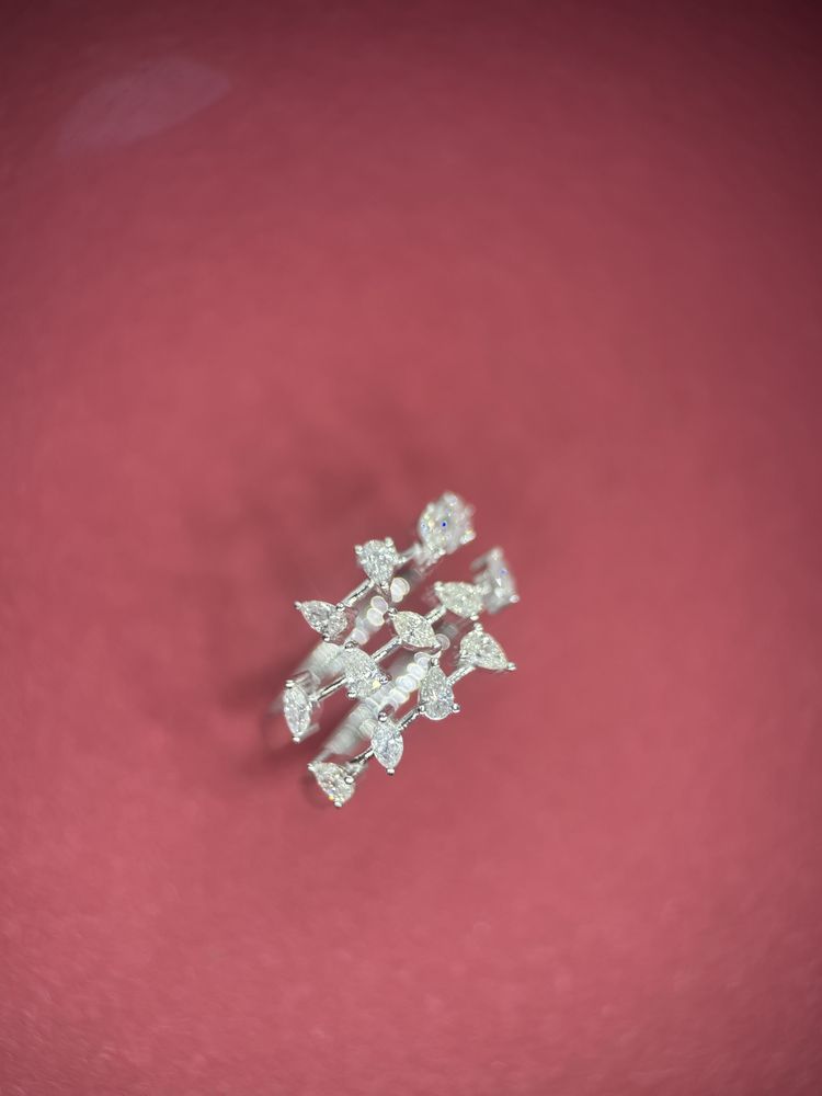 Каблучка доріжка з діамантами 0.70ct кольцо дорожка бриллианты