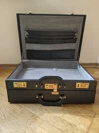 Шкіряний дипломат чемодан ( двоярусний)