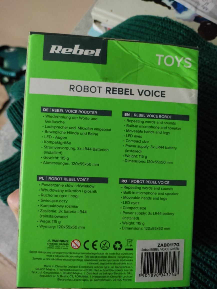 Robot rebel dla dzieci