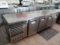 ACM1399 - Bancada Refrigerada em Inox com 4 Portas - Usada