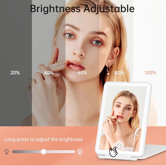 USB Akumulator Lustro do makijażu z oświetleniem