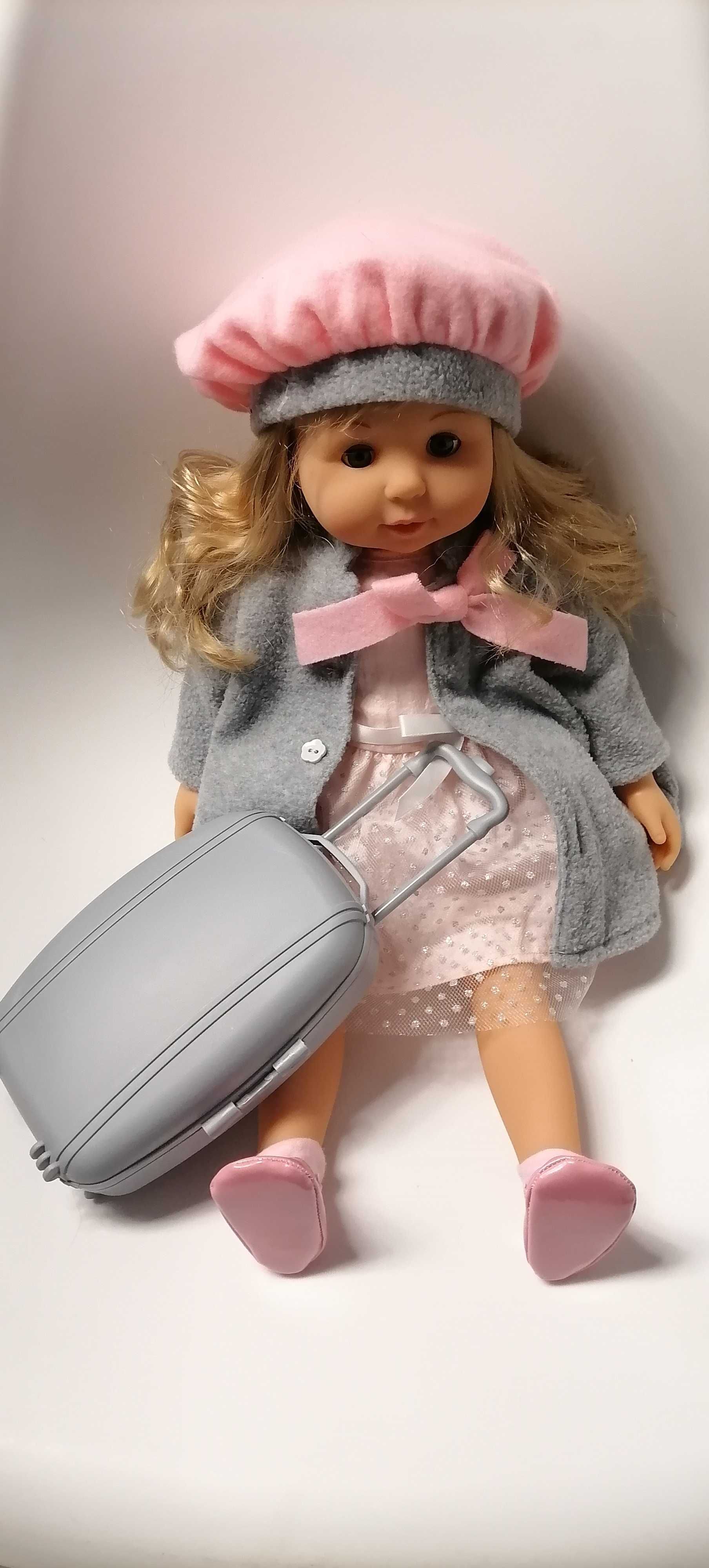 BAYER lalka CHARLENE 46CM z walizką mówi płacze śmieje się