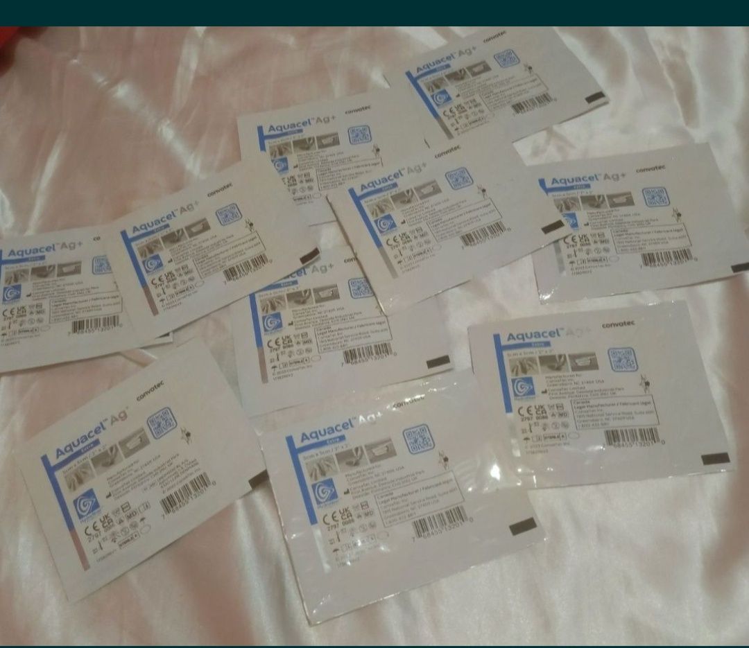 Opatrunki aquacel extra plus Ag convatec srebro odleżyny rany