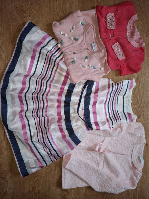 Sukienka +3 sweterki r. 122