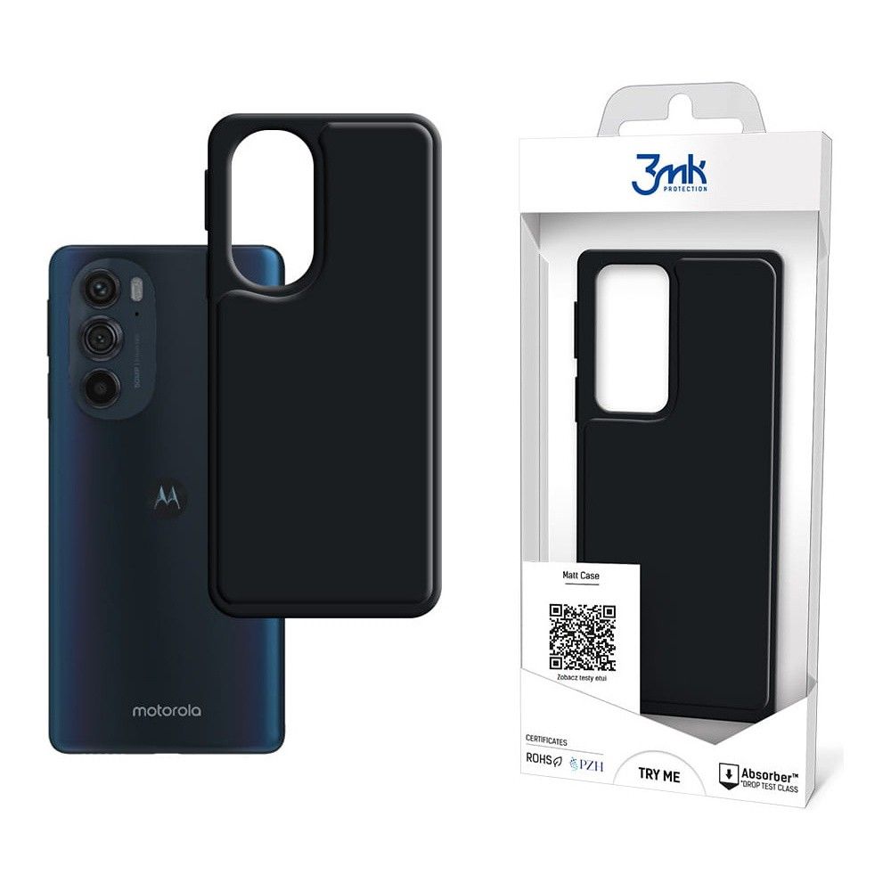 Etui 3MK do Motorola Moto Edge 30 Pro Matt Case Black