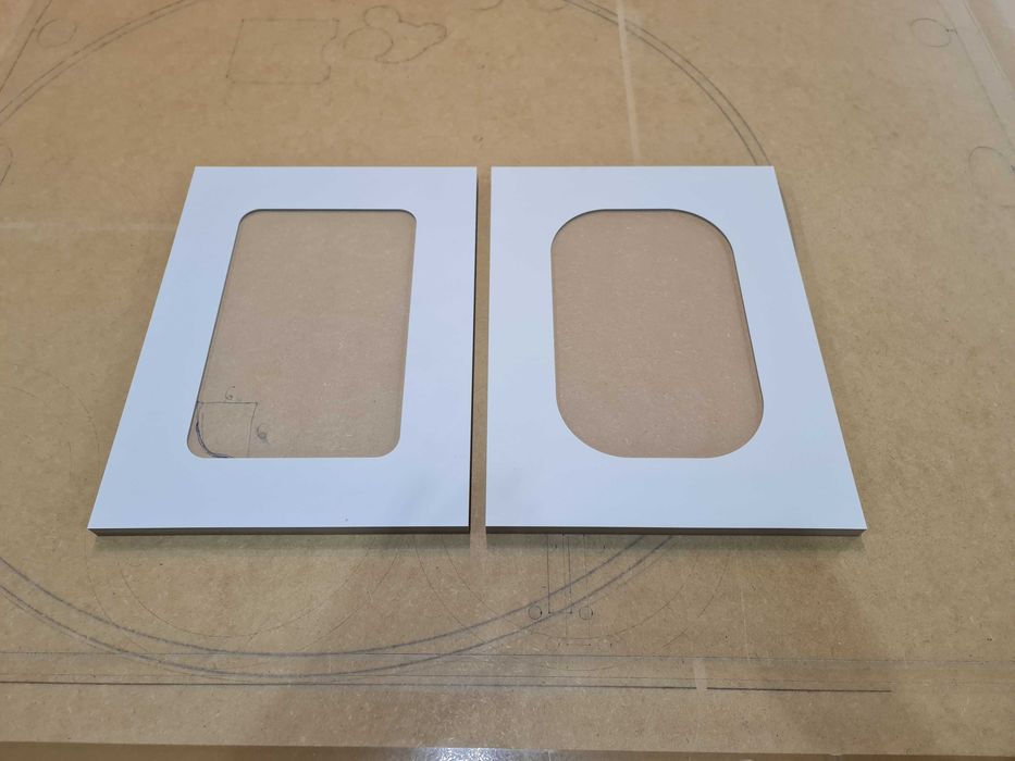 Fronty meblowe frezowane MDF - surowe