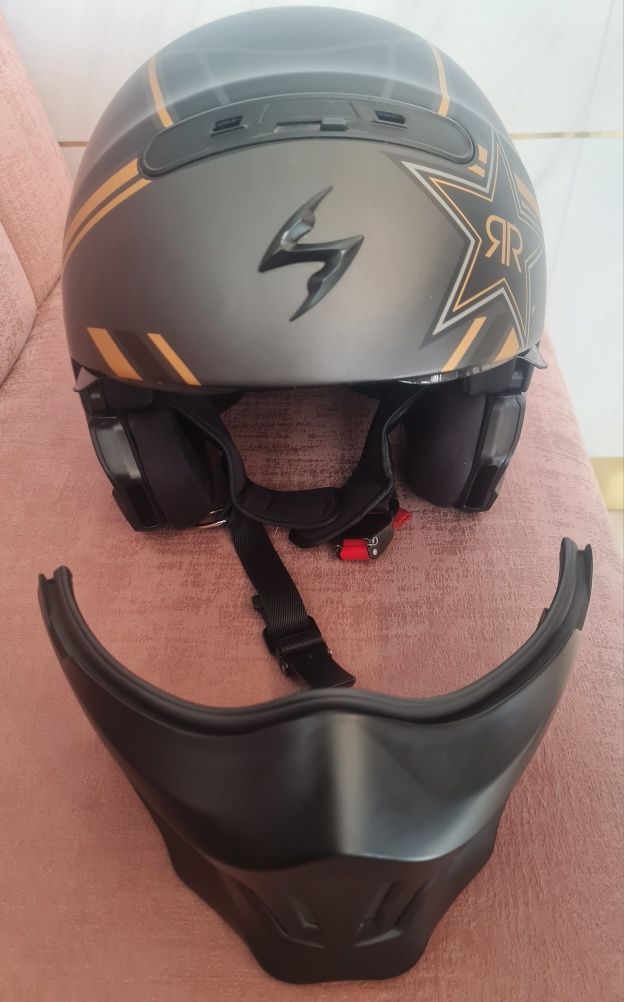 Capacete Scorpion exa Rock Star série especial