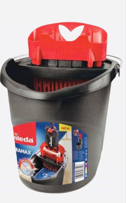 Vileda wiadro z wyciskaczem do mopa płaskiego!