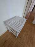 Banco MUSKAN – IKEA, Branco, 58 × 38 cm