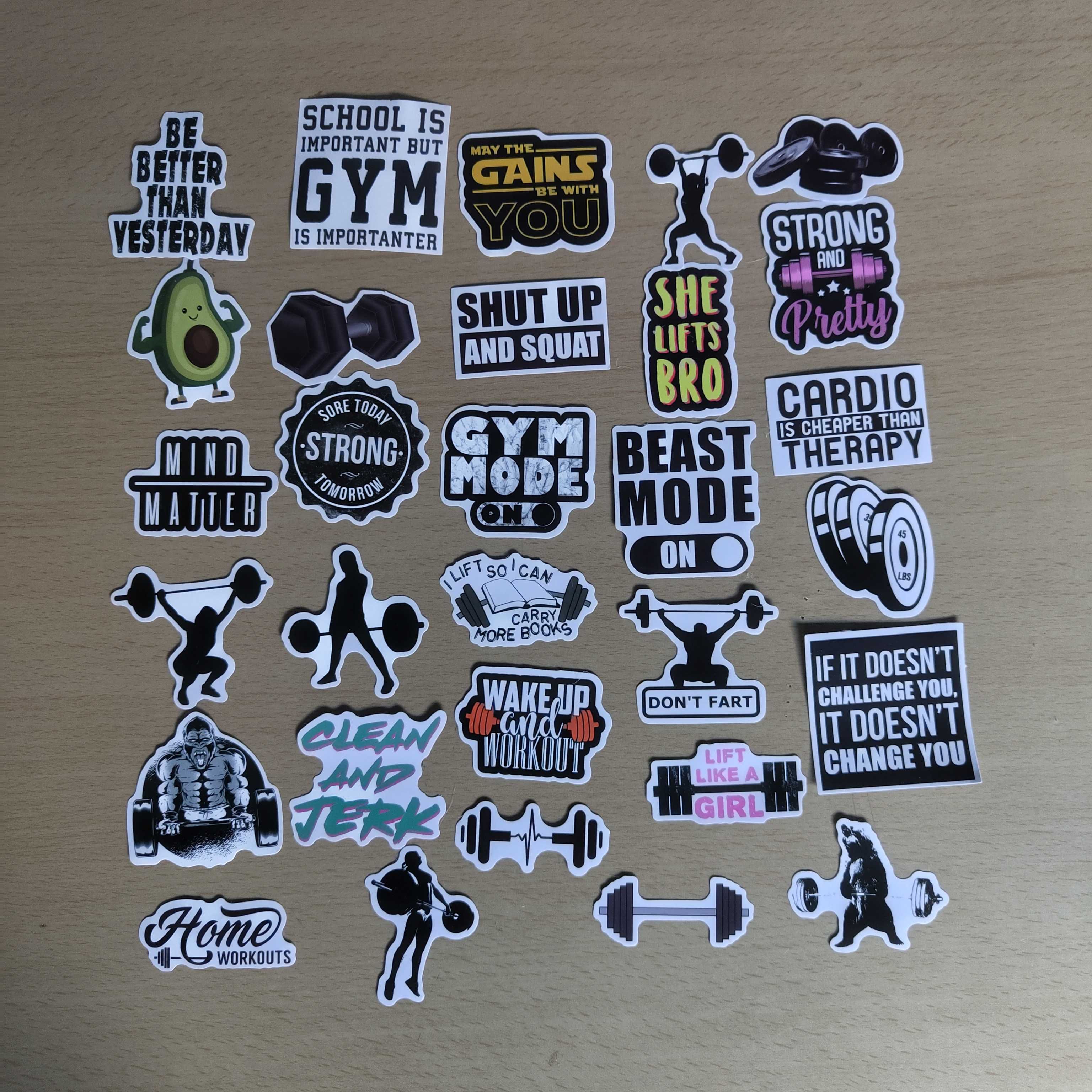 55 Autocolantes Stickers Ginásio Fitness