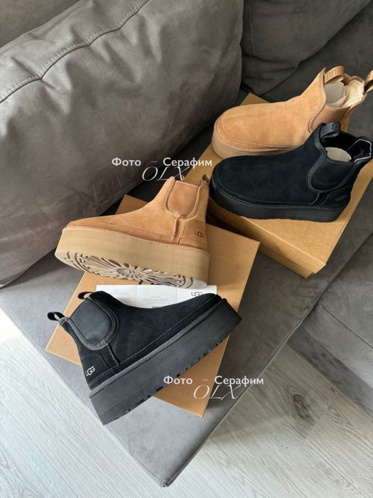 Оригинальные Avstralia UGG Chelsea Neumel Platform Black ORIGINAL