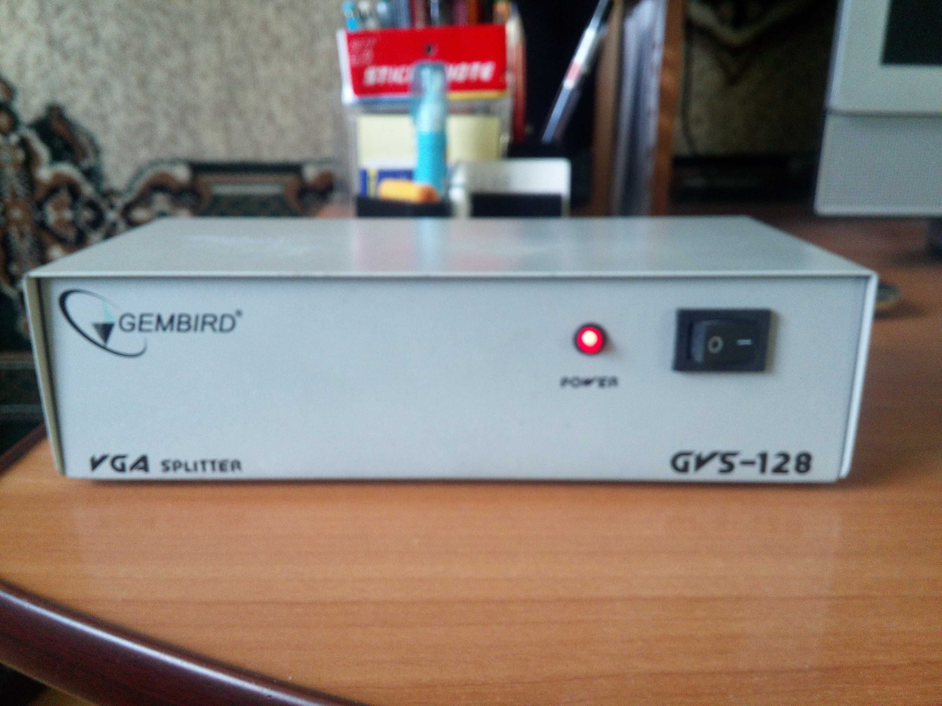 Vga розгалужувач gembird gvs-128 на 8 портів