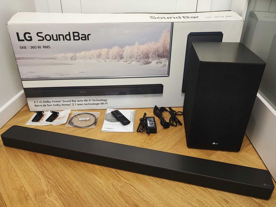 Soundbar LG SK8 360W 2.1 Wi-Fi Bluetooth Chromecast Dolby Atmos HDMI