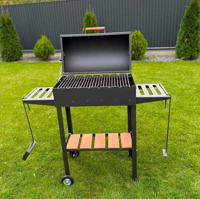 Мангал для шашлику з решіткою! Мангал 4 мм! Мангал на колесах!