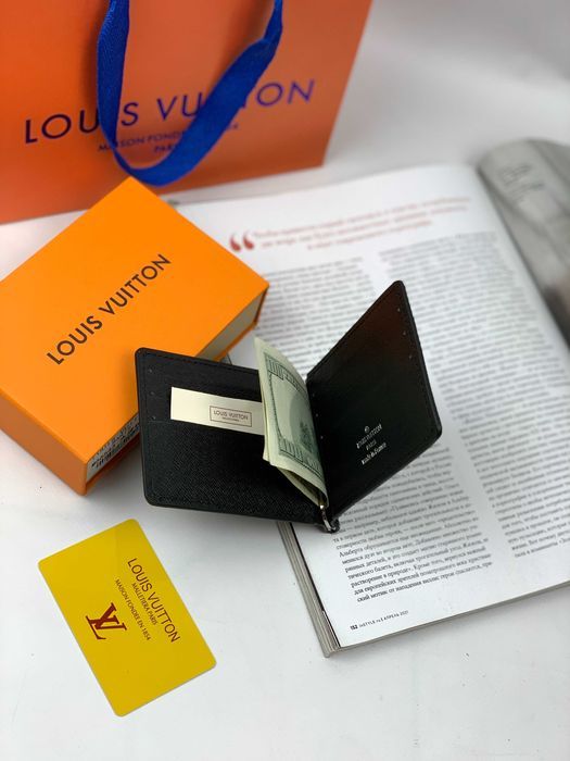 Зажим для денег Louis Vuitton бумажник Луи Виттон кошелек LV k305