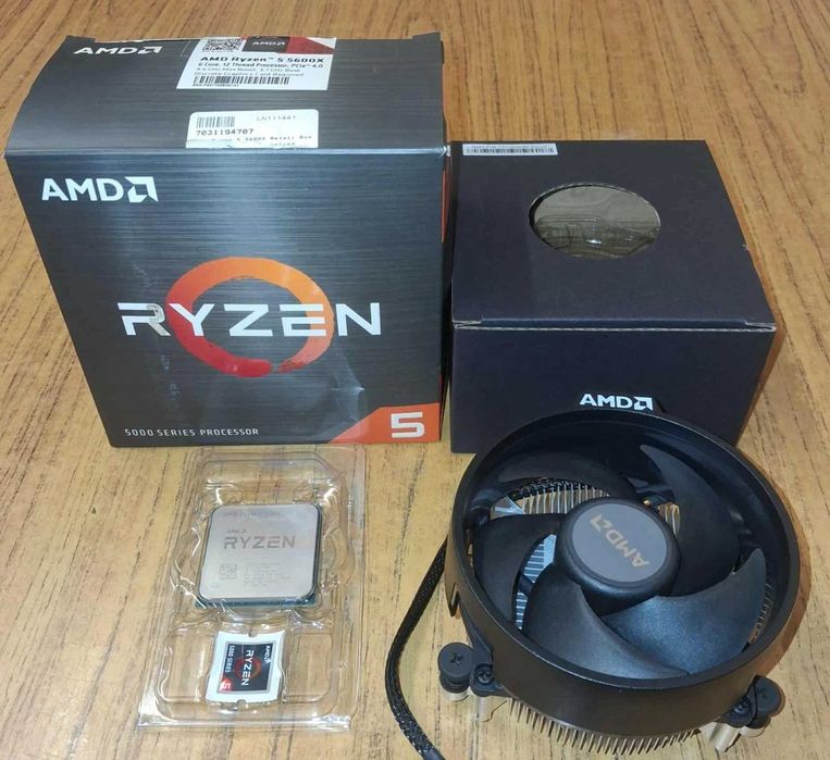 AMD Ryzen 5600x 6c12t + Wraith Cooler