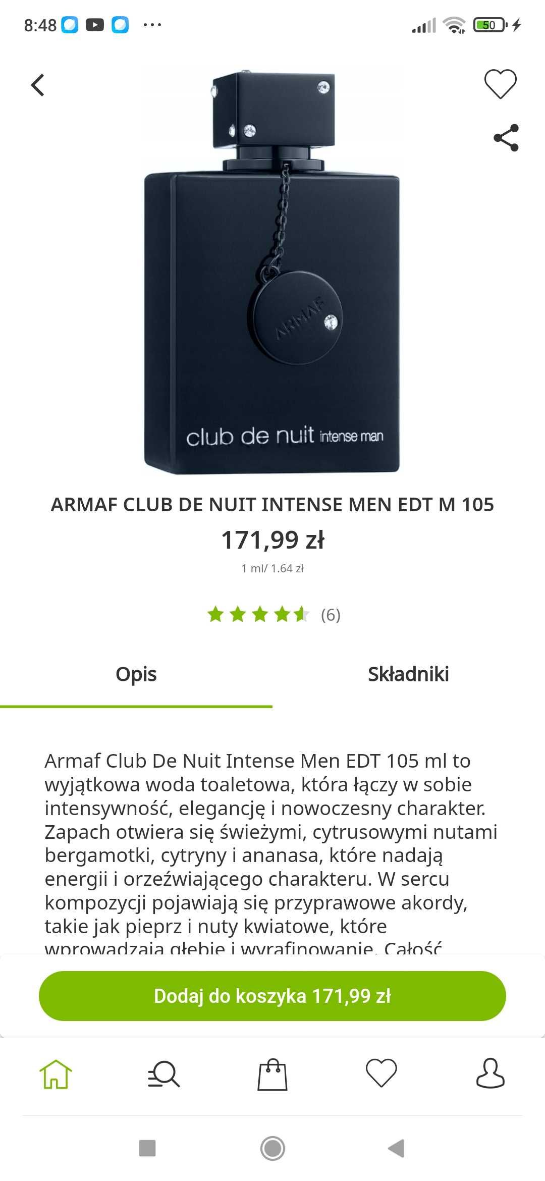 Armaf club de nuit intense edt 105ml