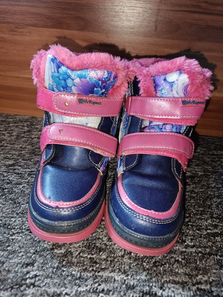 Kozaki buciki butki ocieplane zimowe jesienne dla dziewczynki 28 stan