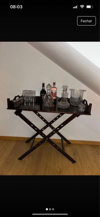 Mesa bar de cerejeira massiça