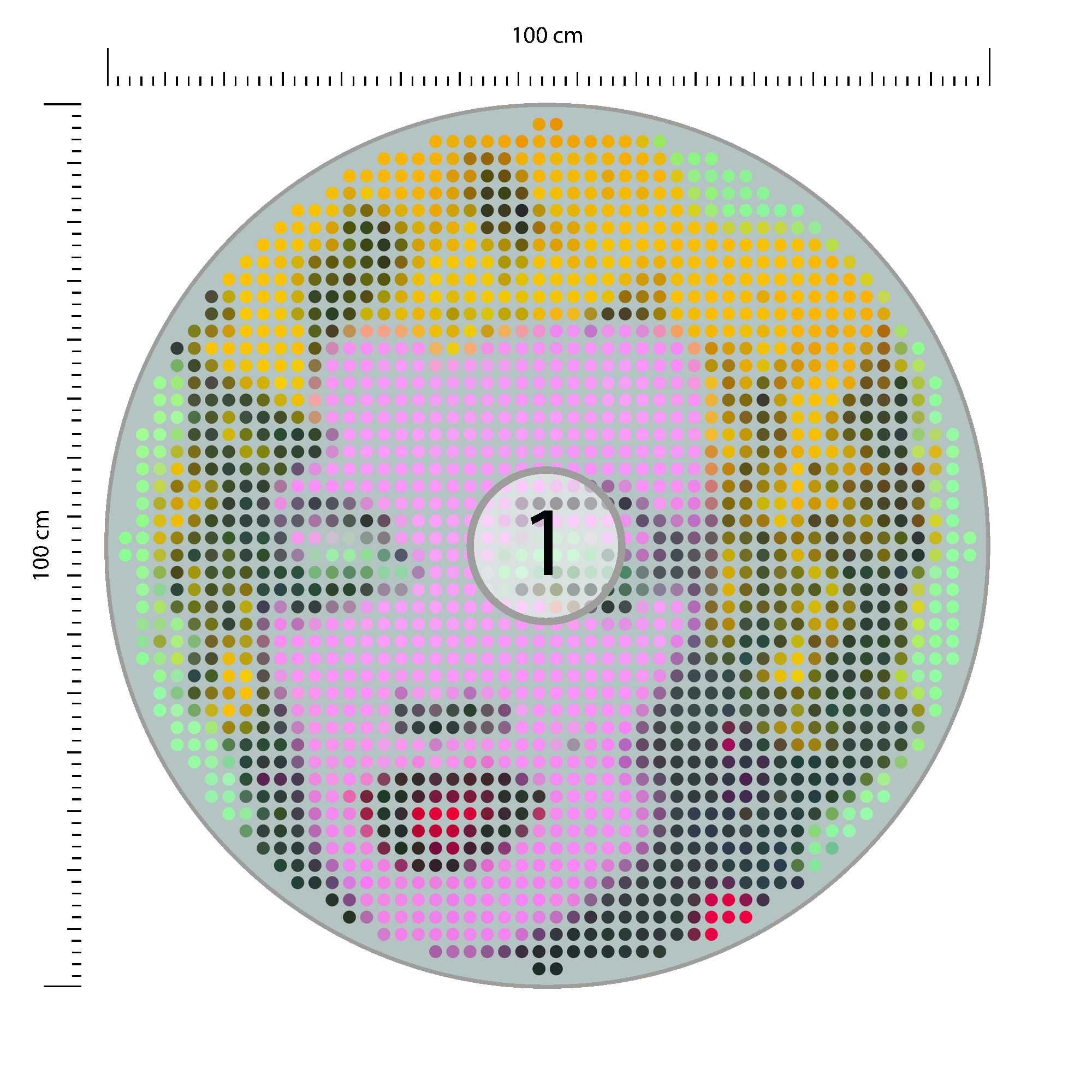 Fototapeta Okrągła Ikona Marilyn 100x100cm