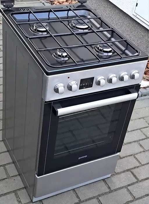 Газова плита з електричною духовкою б/у Gorenje GKS5C70HXF стан нової