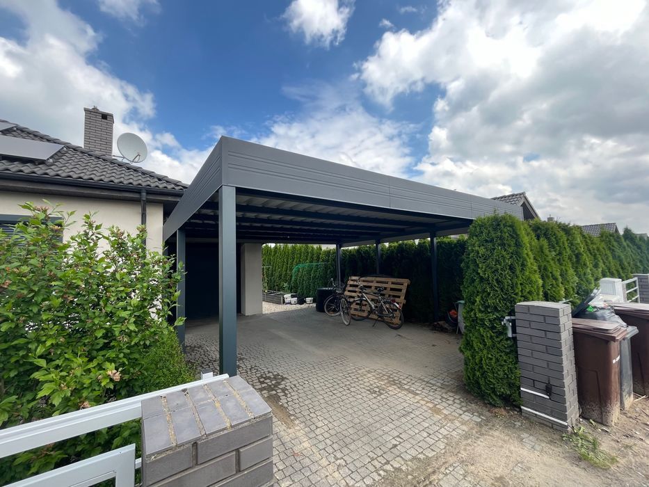 Carport 6x6 - wiata samochodowa garażowa dwustanowiskowa pod wymiar