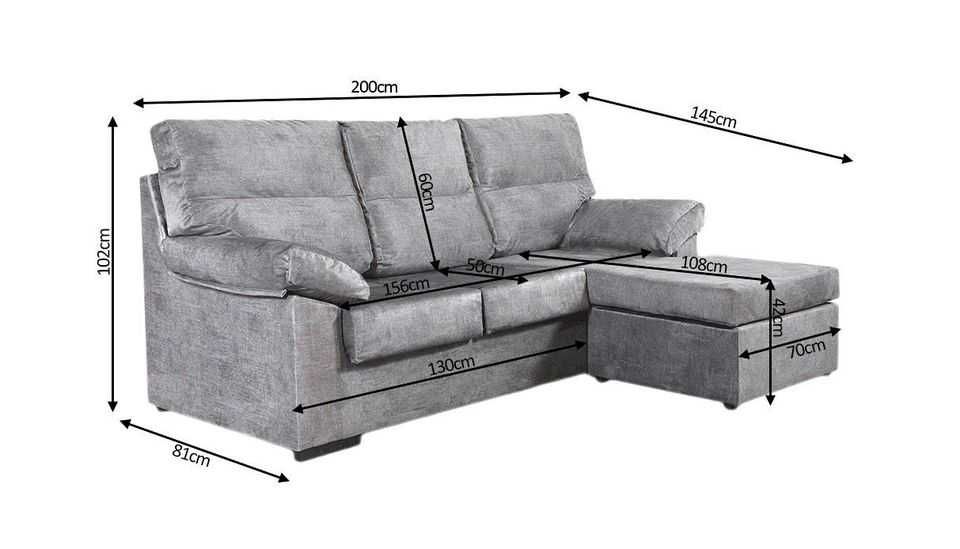 Sofa convertivel - chaiselongue + envio gratis