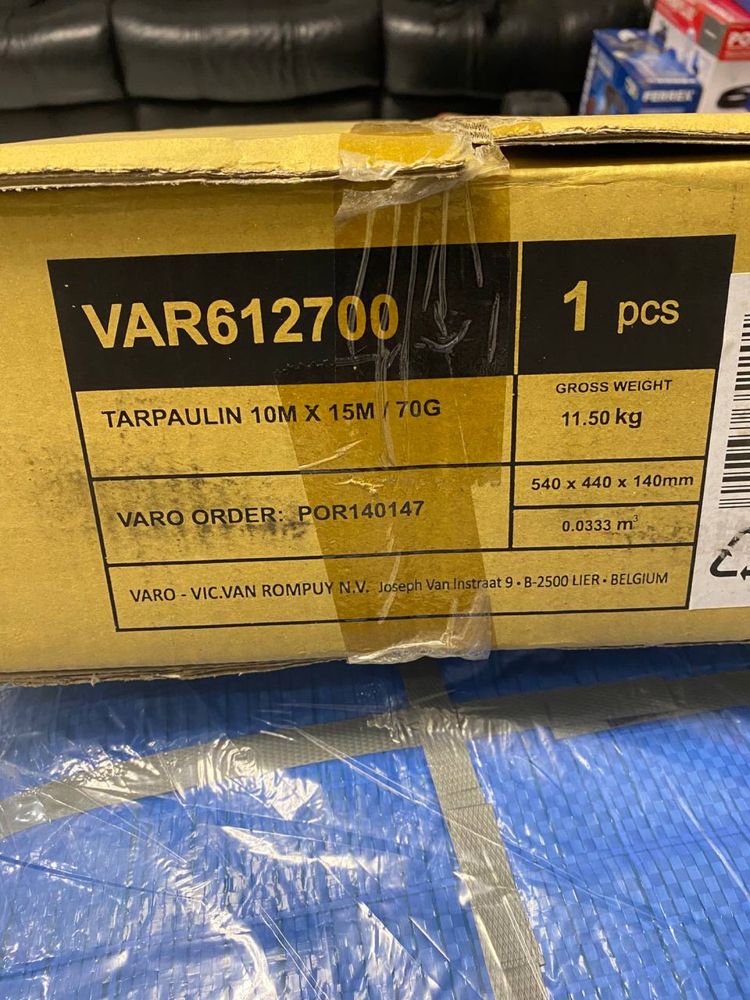 Бризент тент двосторонній з Німеччини 150м2 VARO VAR612700