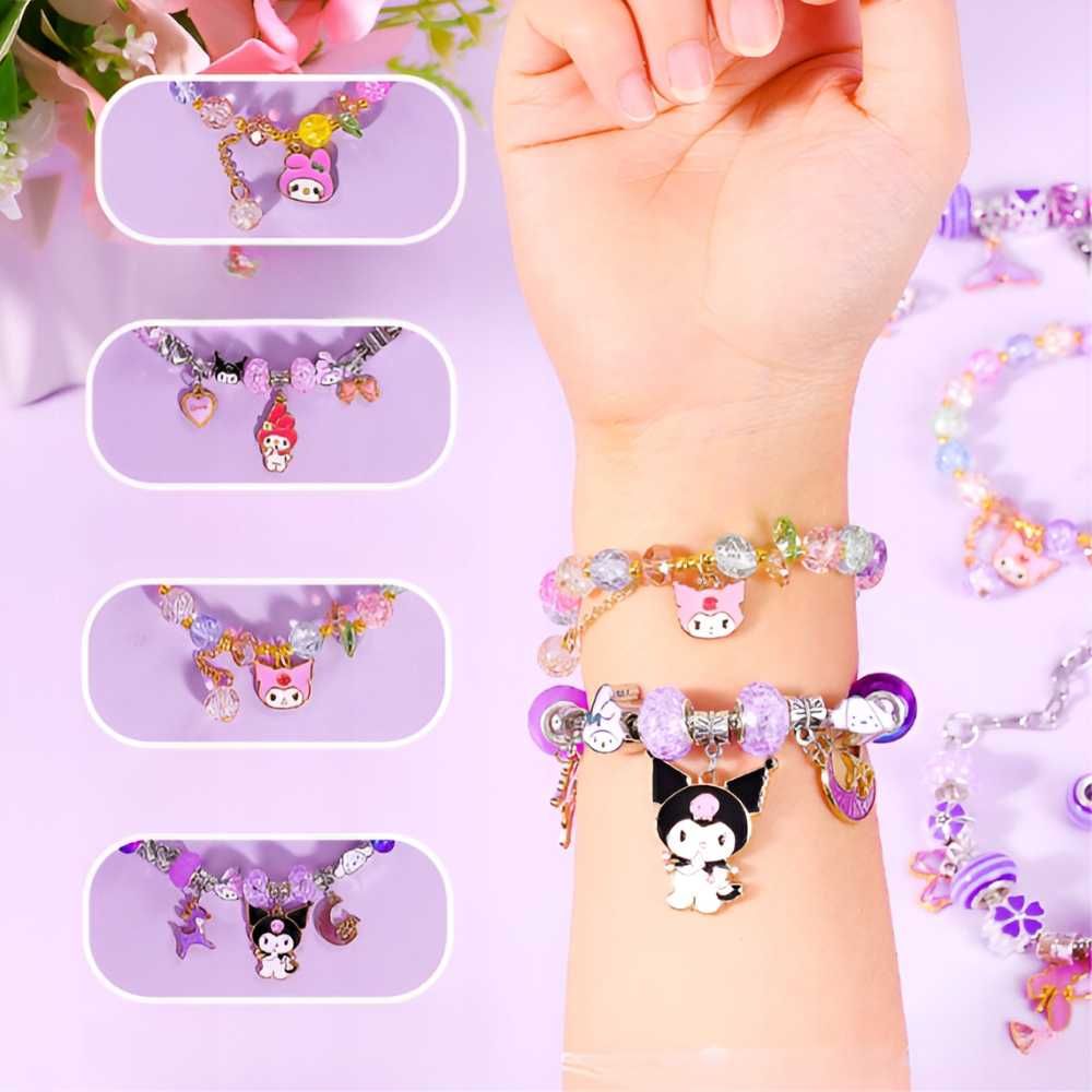 ZESTAW KUROMI do robienia bransoletek naszyjników Charms