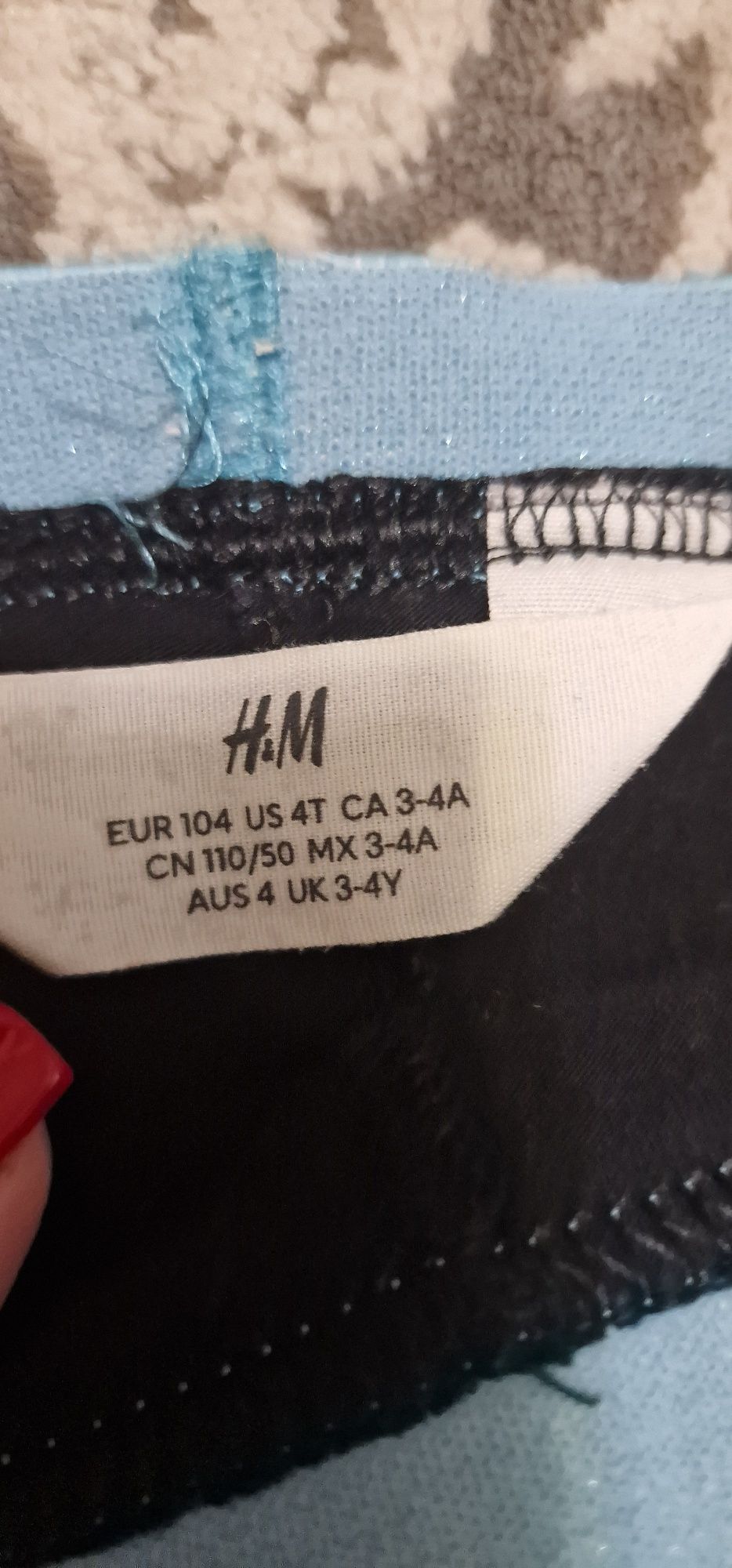Nowe spodenki leginsy spodnie H&M jednorożec  104 110