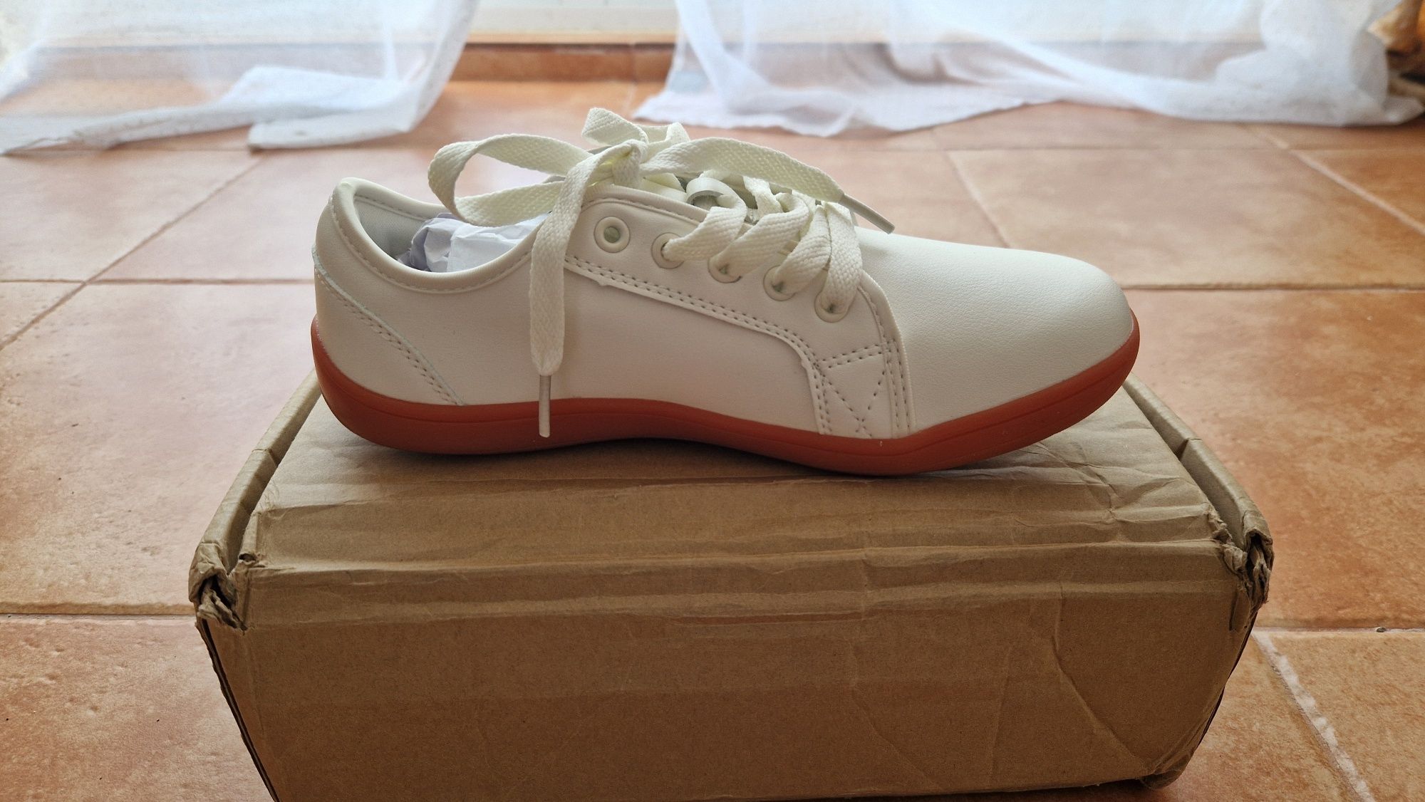 Sapatos desportivos Atléticos Com Biqueira Larga - Sapatos
