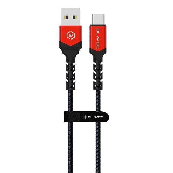 Blavec Kabel Raptor USB na Typ C 2A 3m (czarno-czerwony)