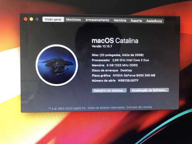 iMac 2009 Catalina