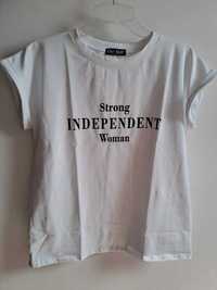 Koszulka t-shirt biały The Still Strong Independent Woman UNI