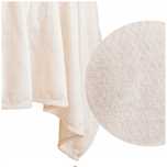 Koc Mikrofibra Pluszowy Drobna Kratka Pled Willy 70x150 Kremowy