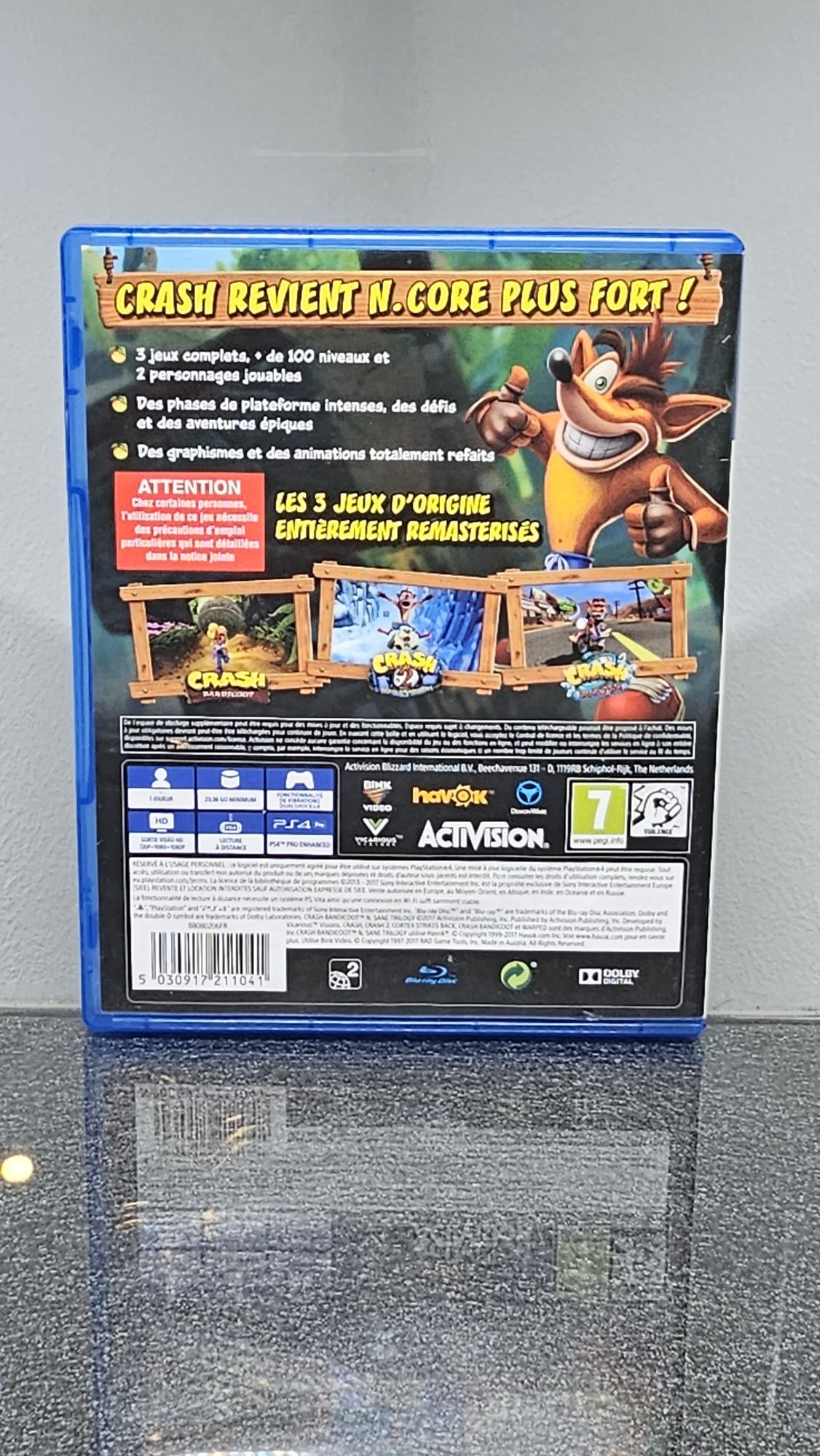 Crash Bandicoot N Sane Trilogy Insane Trilogia  PS4 PlayStation 4