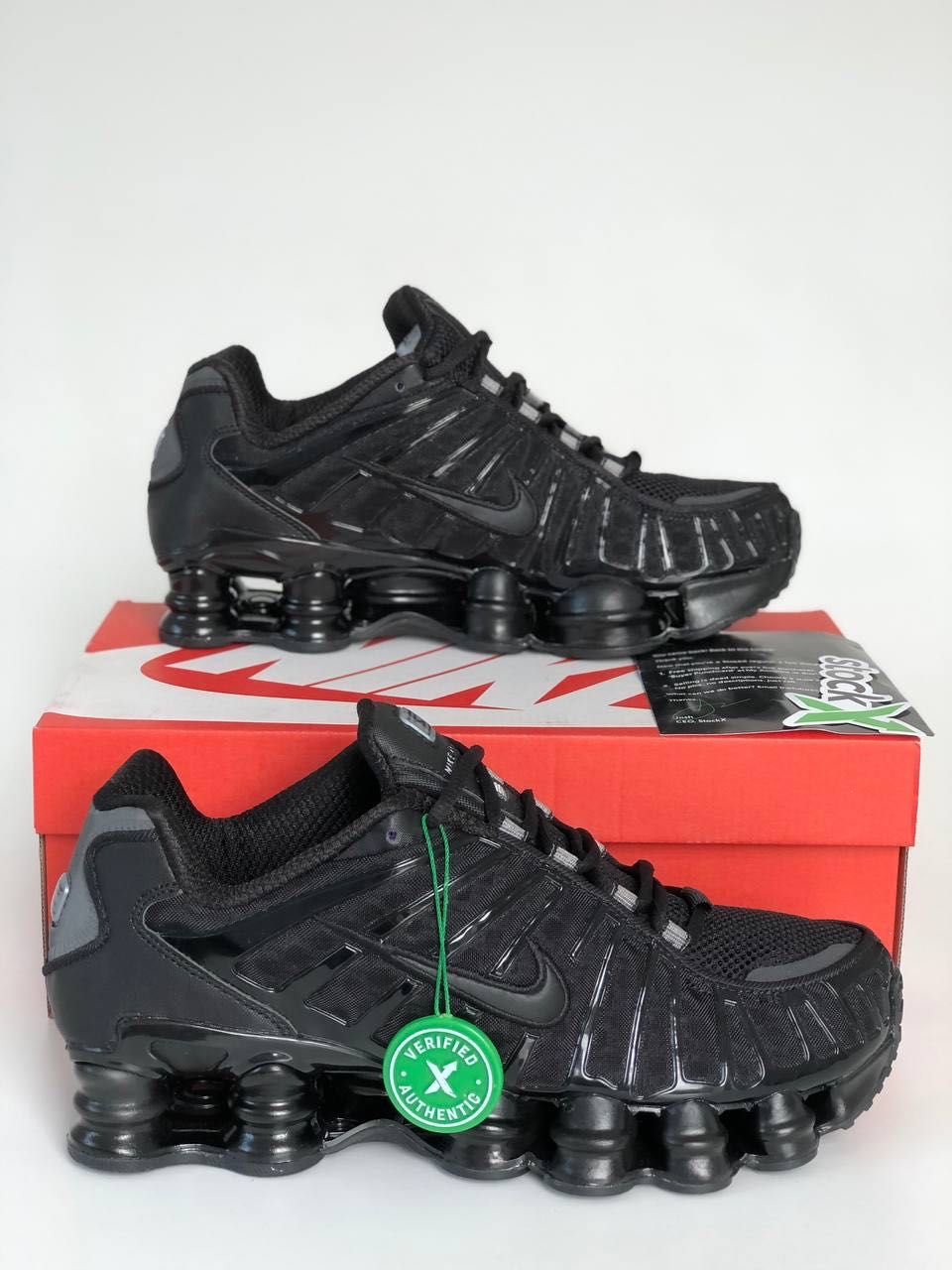 Мужские кроссовки Nike Shox LT black. Размеры 40-45