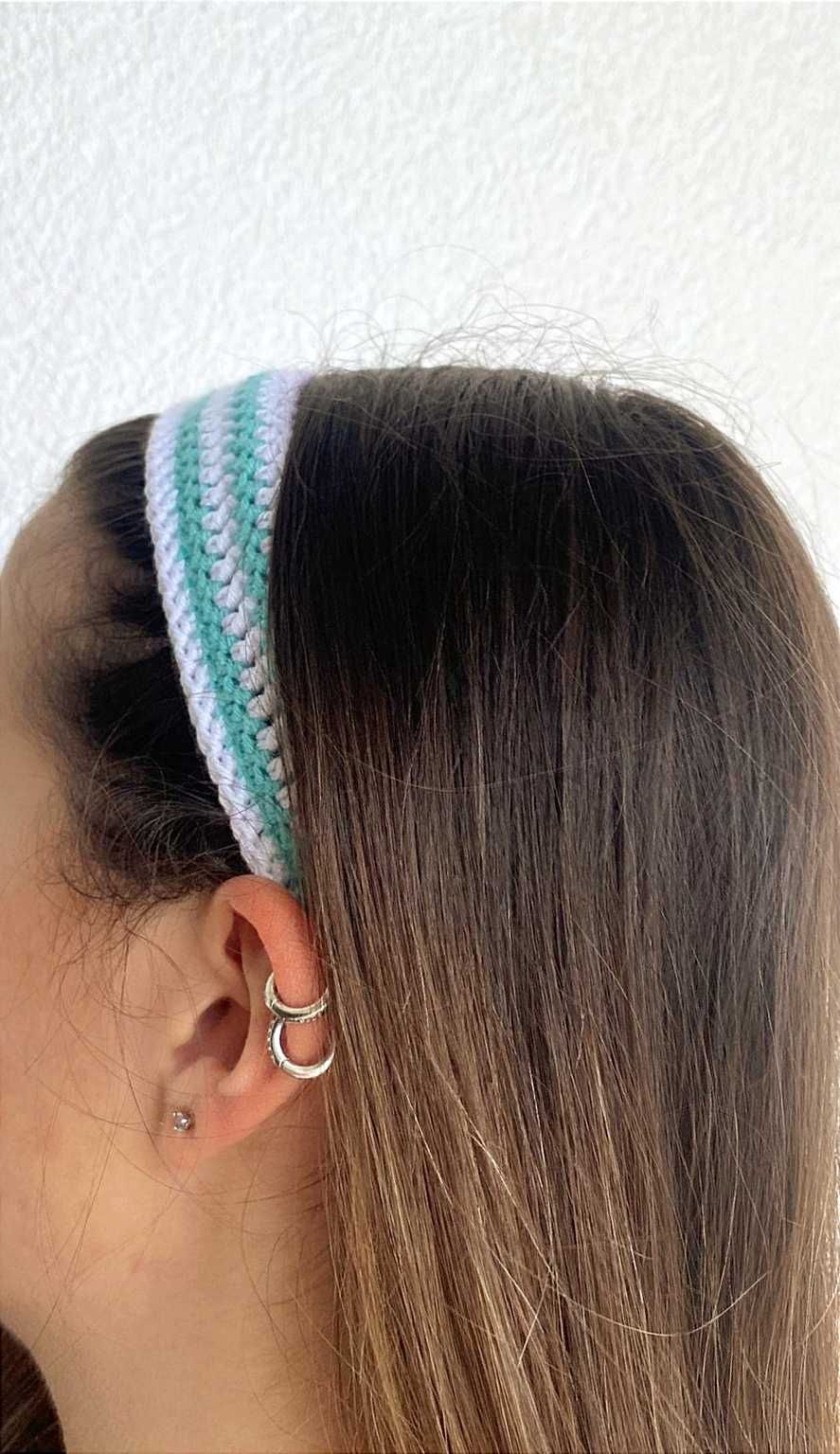 Fitas em crochet feitas à mão