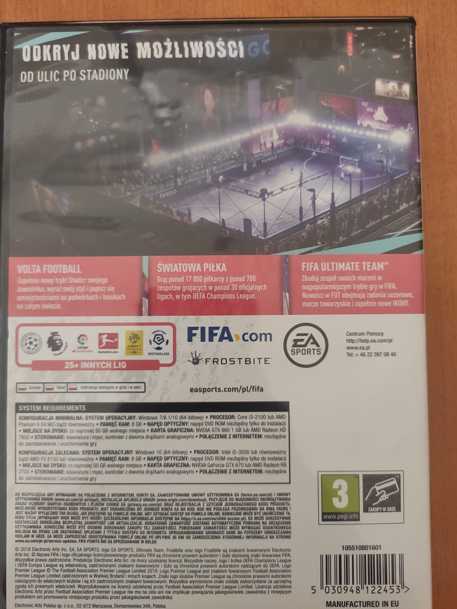 FIFA 20 PC Pilska wersja językowa 6 płyt